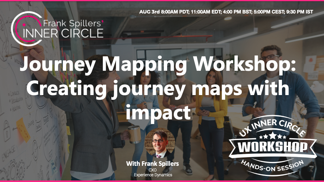Journey Mapping workshop: Creating journey maps with impact