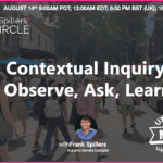 conextual inquiry webinar- crowd of people walking in a busy city centre