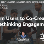 Diverse team collaborating with users- codesign webinar with Frank Spillers